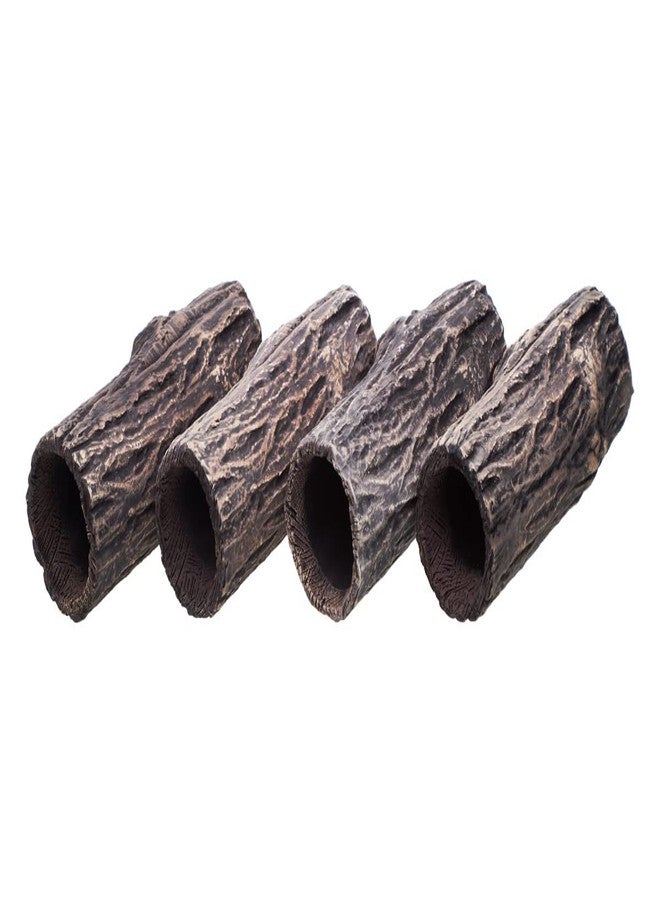 Plecoceramics مجموعة ديكورات سيراميكية لحوض السمك، كهف بليكو، زينة طبيعية للتكاثر (4 قطع) - Image 1